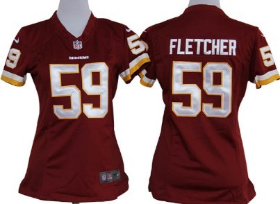 Nike Womens Team Nike Jerseys Washington Redskins 59 London Fletcher Red Game